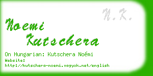 noemi kutschera business card